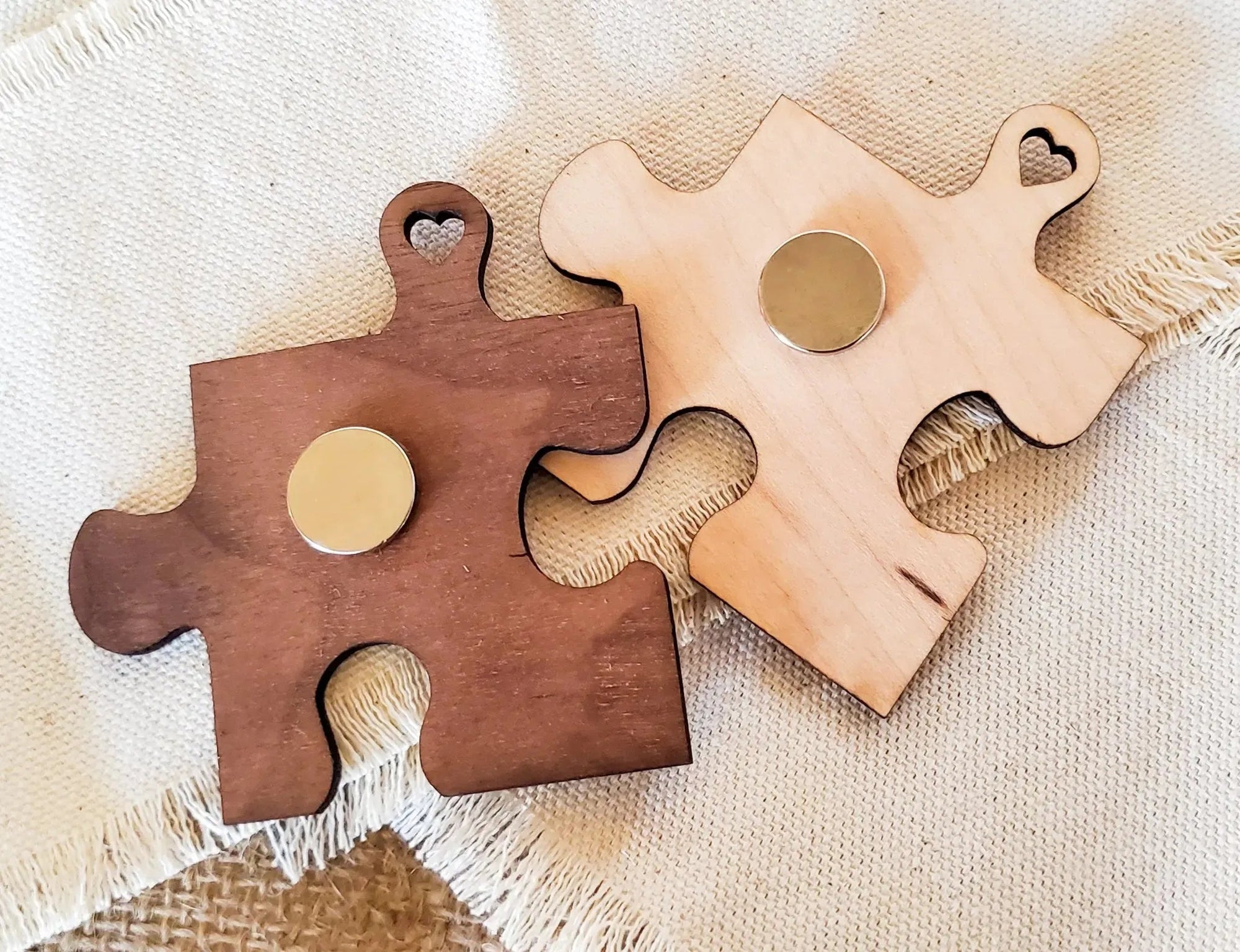 Puzzle Piece Magnet Wedding Favors - New Beginning Designs