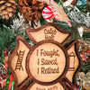 Retired Firefighter Christmas Ornament - New Beginning Designs