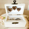 Rustic Champagne Wedding Ring Box - New Beginning Designs