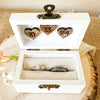 Rustic Champagne Wedding Ring Box - New Beginning Designs