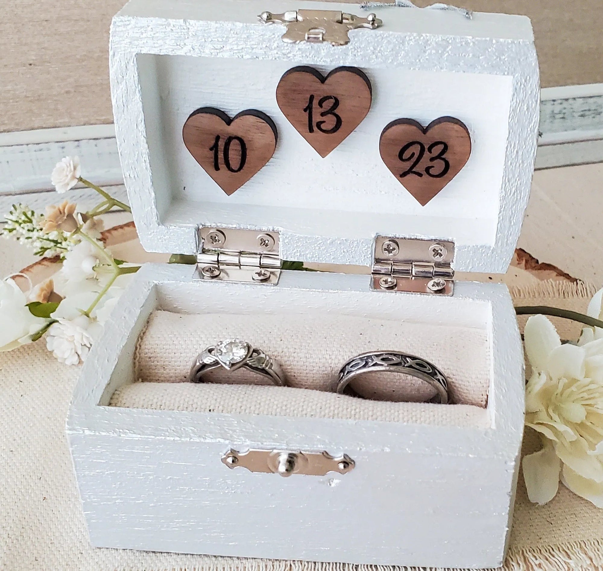 Silver Ceremony Ring Box - New Beginning Designs