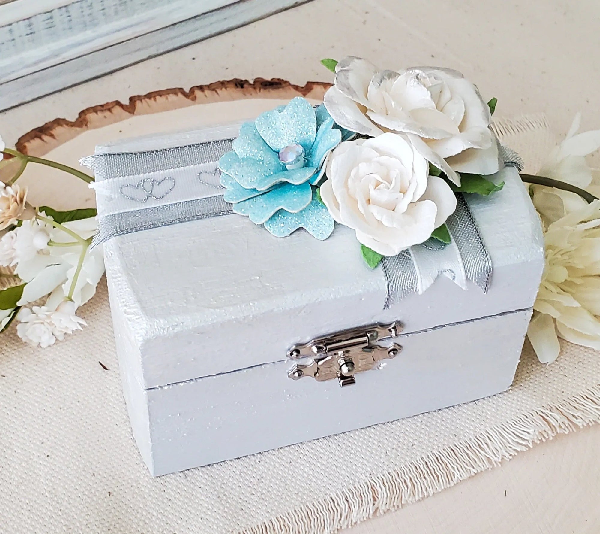 Silver Ceremony Ring Box - New Beginning Designs