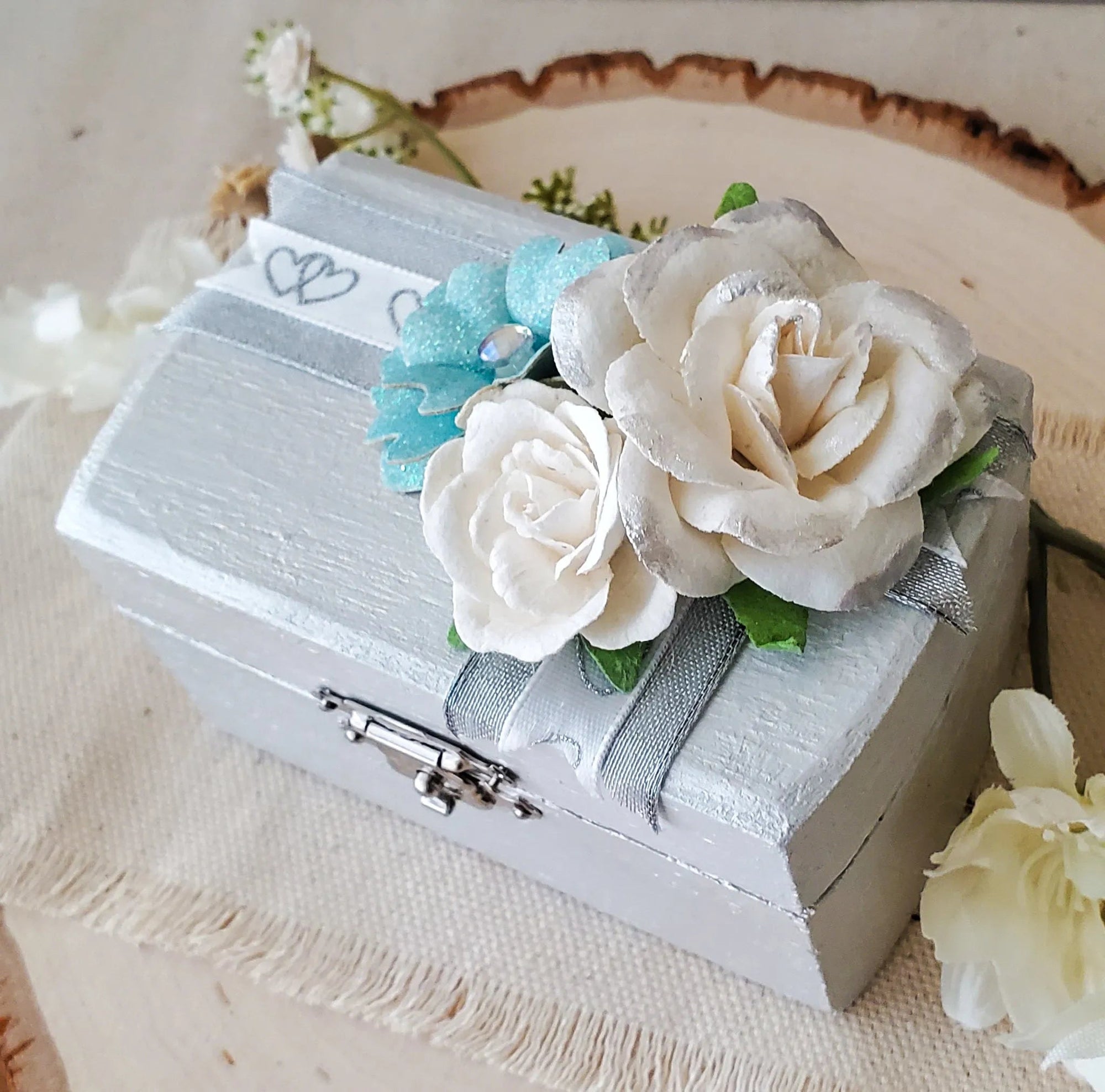 Silver Ceremony Ring Box - New Beginning Designs