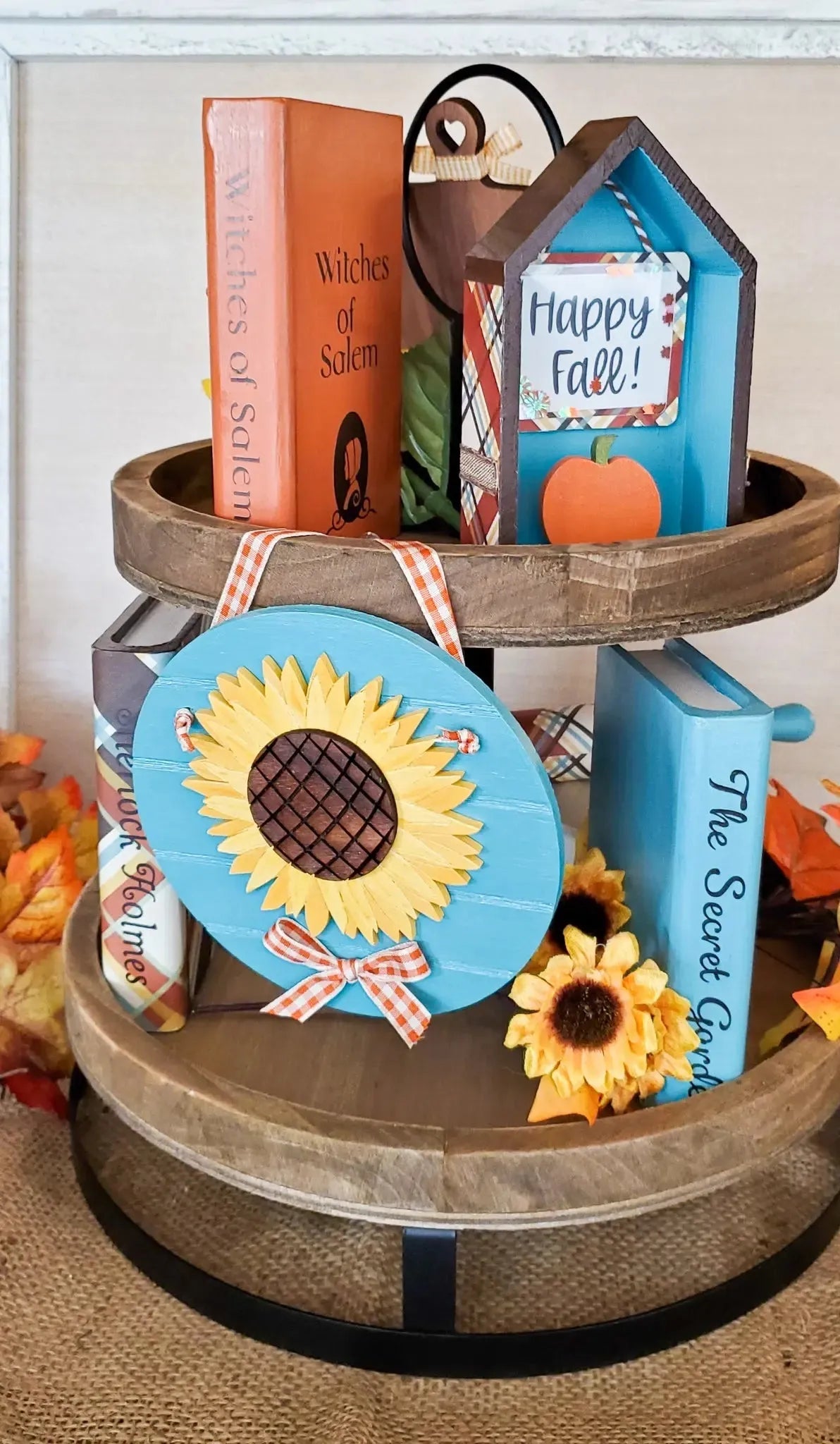 Sunflower Tier Tray Decor Set - New Beginning Designs