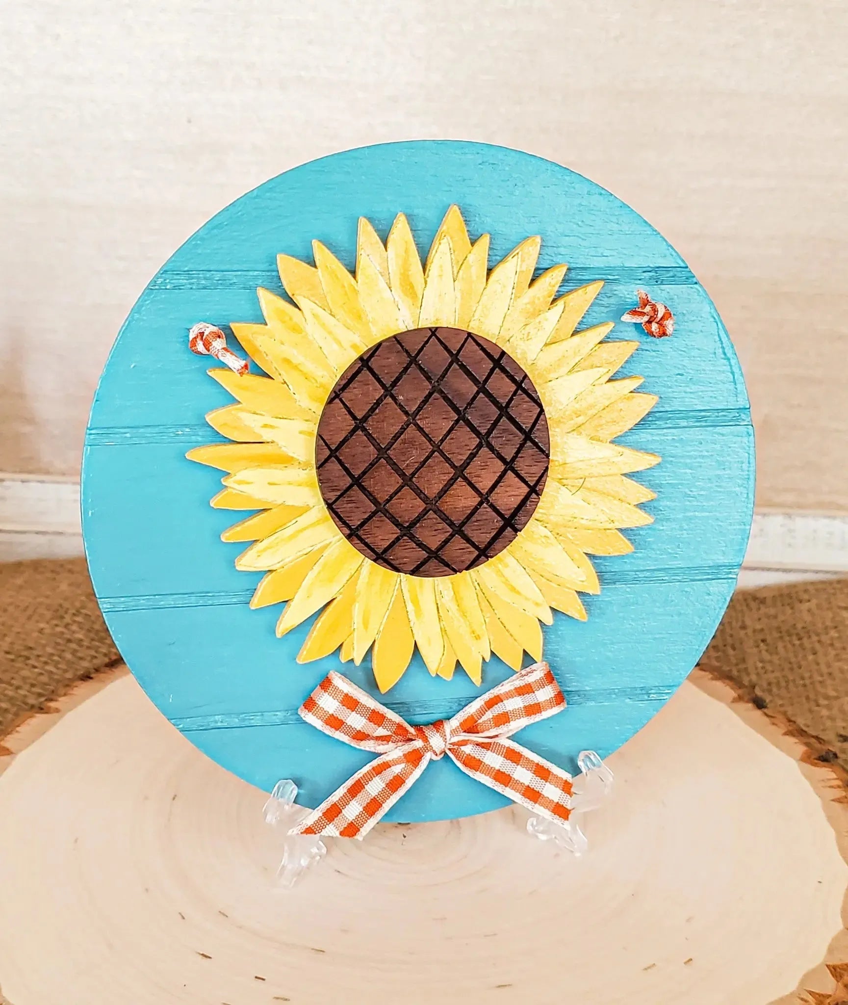 Sunflower Tier Tray Decor Set - New Beginning Designs