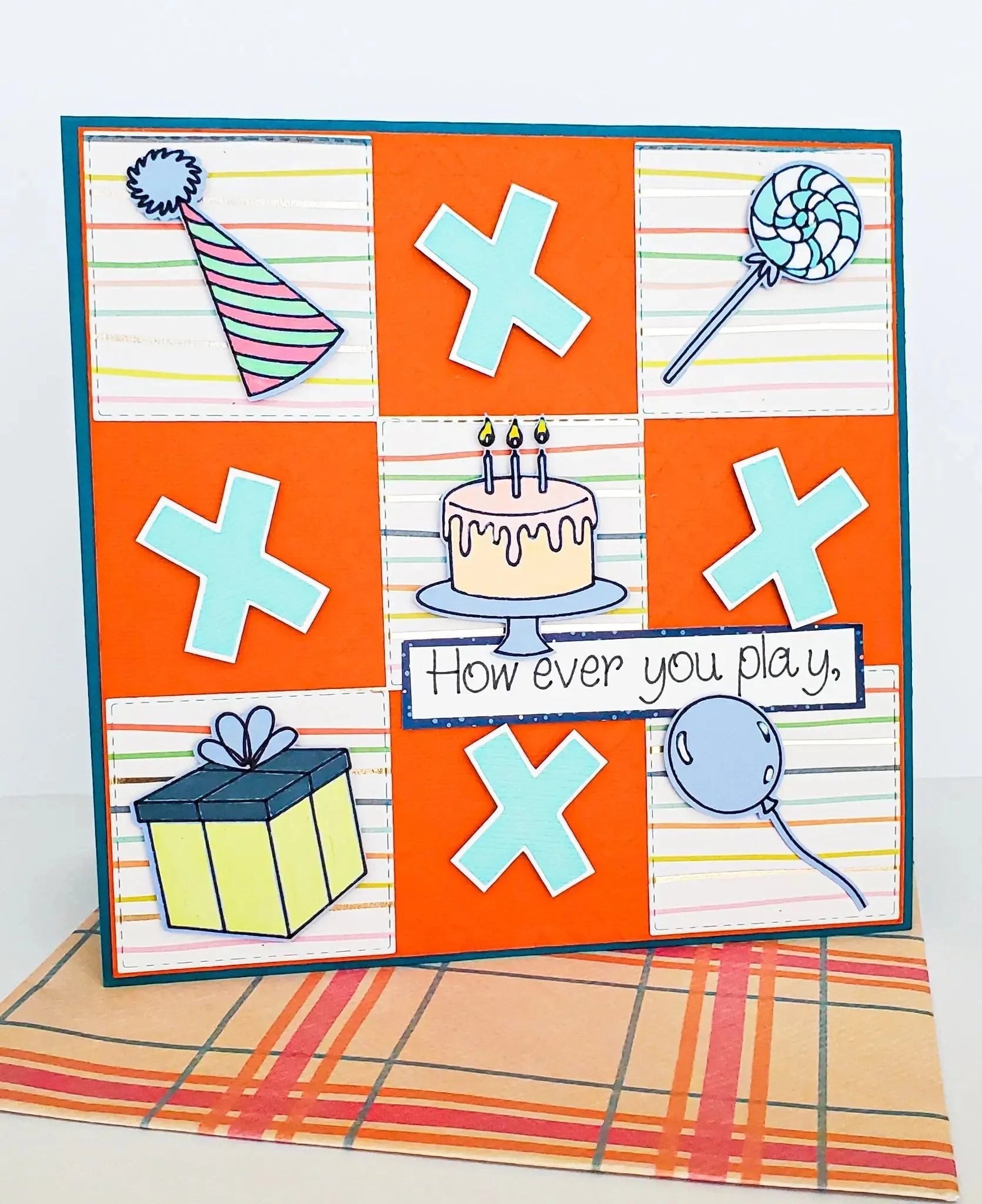 Tic Tac Toe Birthday Card - New Beginning Designs