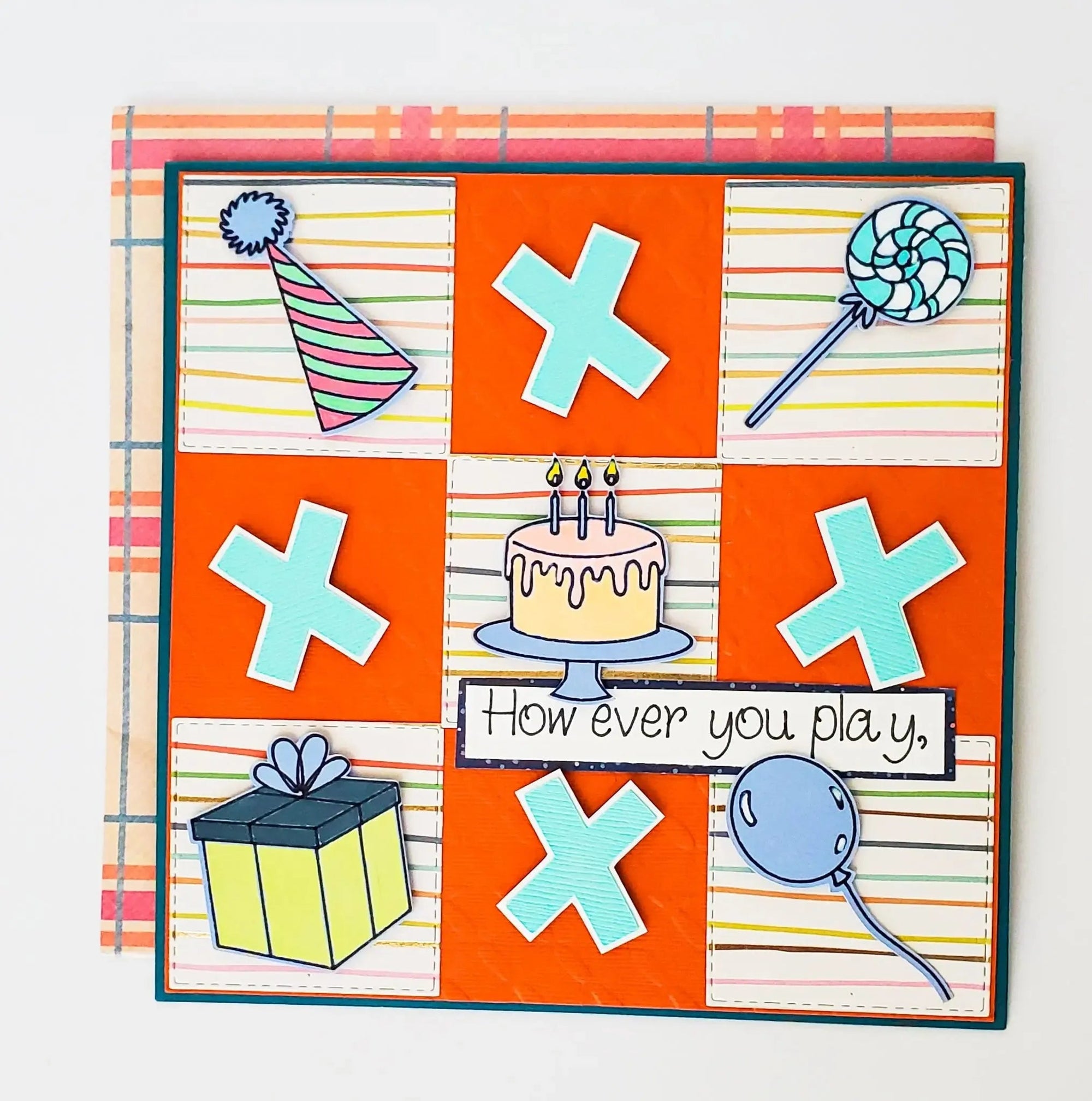 Tic Tac Toe Birthday Card - New Beginning Designs