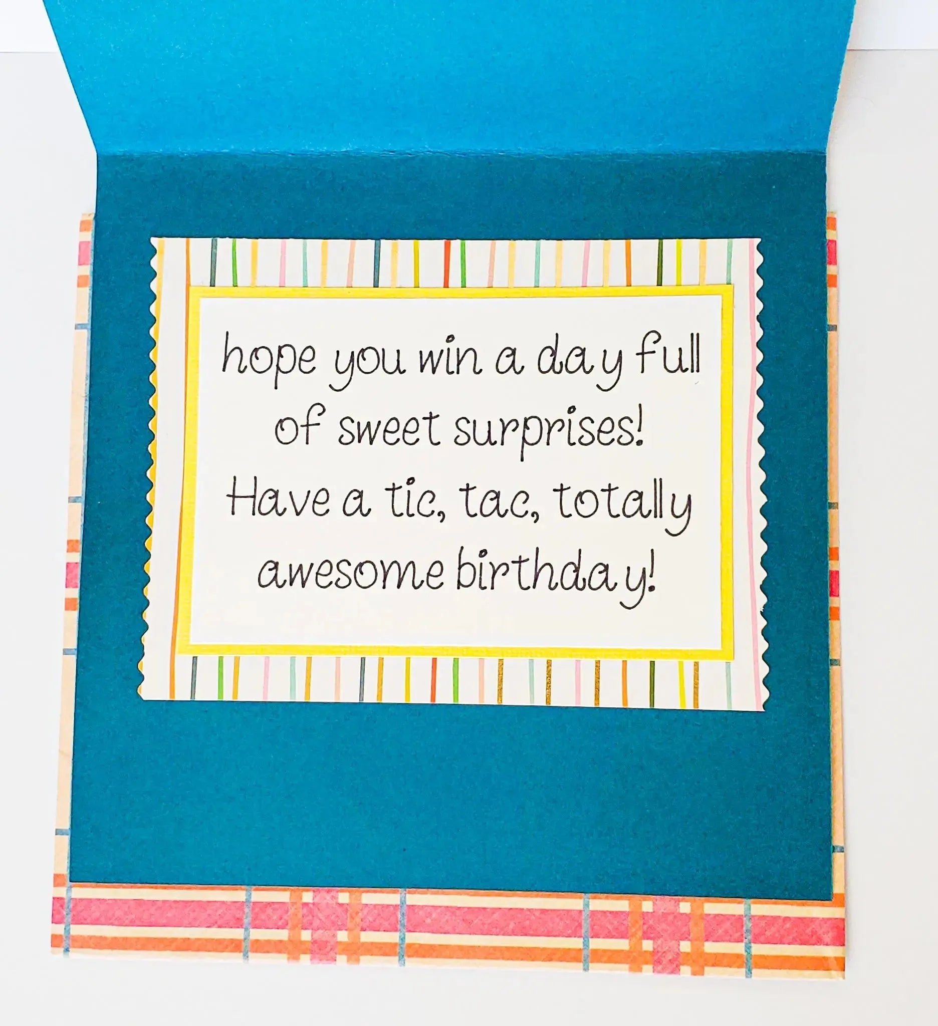 Tic Tac Toe Birthday Card - New Beginning Designs