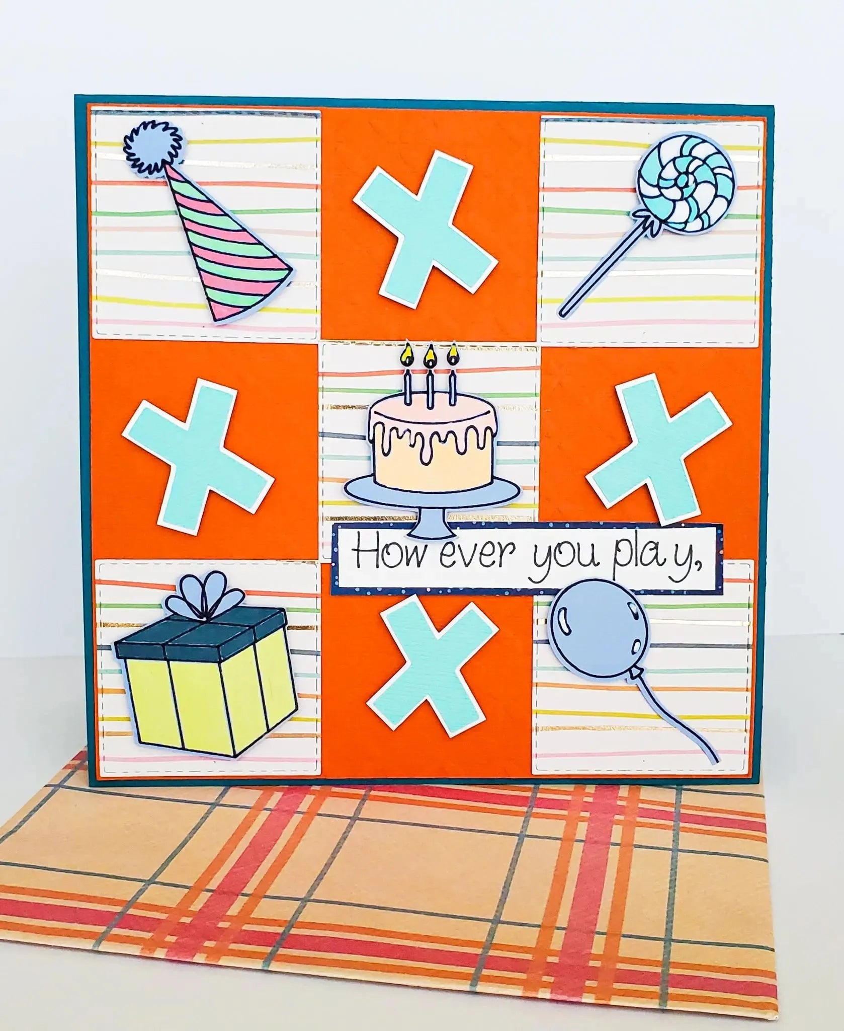 Tic Tac Toe Birthday Card - New Beginning Designs